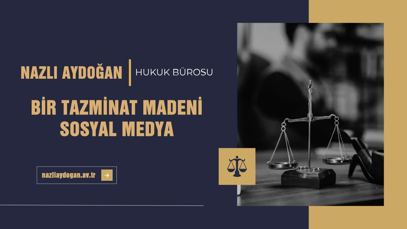 Bir tazminat madeni, sosyal medya